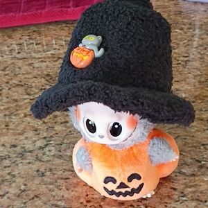 Halloween Plush Toy with Black Hat Doll Included